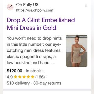 Oh Polly size 6 Drop of Glint